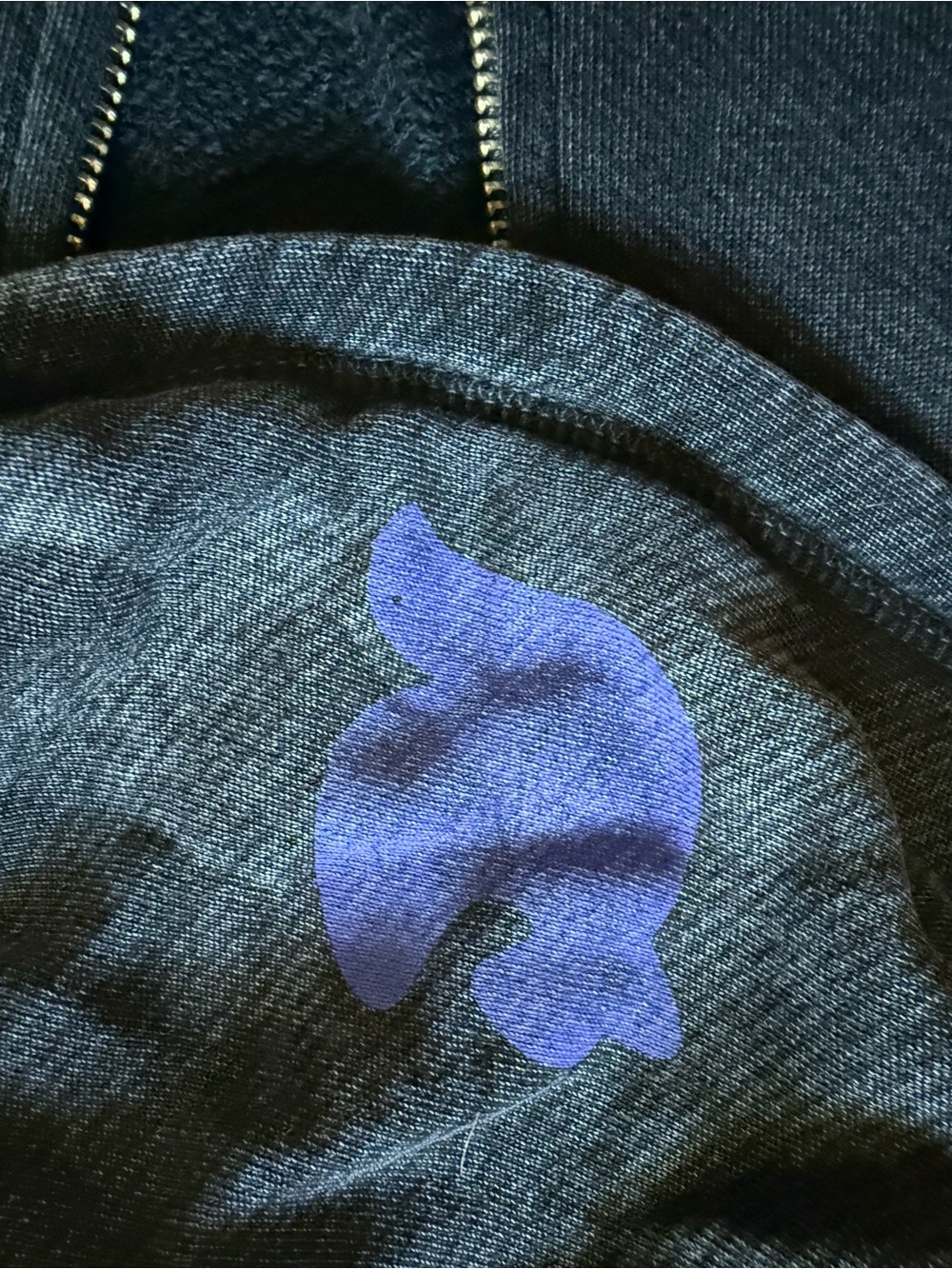 FREECITY Superfluff Lux Vintagebath Zip Hoodie - Space Dust 2/M - Picture 3 of 11